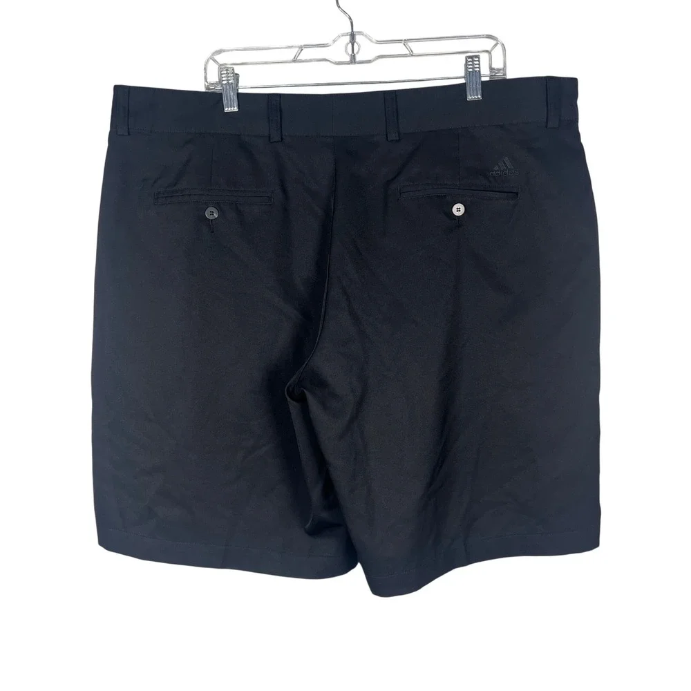 Adidas Golf Shorts Mens Black Climalite Flat Front Performance‎ Size 42
